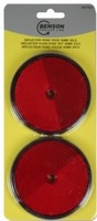 Reflector rond rood 85 mm 2 delig
