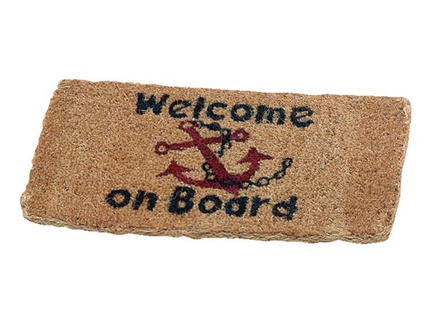 Dekmat van kokos "Welcome on Board"