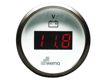Wema Voltmeter LED Silverline Gauge