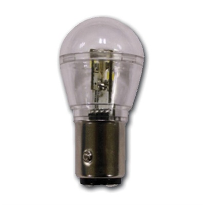 LED BA15S 10-30V / 0,7W warm wit dimbaar 360°