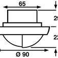 Båtsystem Targa Cap Chroom Halogeen IP65 12V-10Watt